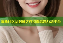 海角社区乱封神之作引爆话题互动平台
