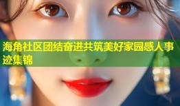 海角社区团结奋进共筑美好家园感人事迹集锦