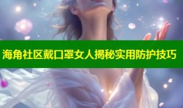 海角社区戴口罩女人揭秘实用防护技巧