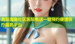 青岛海角社区医院电话一键预约便捷医疗服务平台