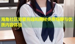 海角社区需要充钱吗揭秘免费畅聊与优质内容体验