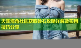 天涯海角社区获取砖石攻略详解及实用技巧分享