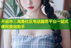 开远市三海角社区电话服务平台一站式便民查询助手