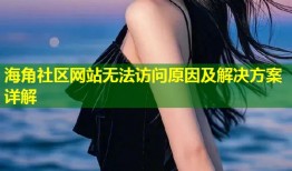 海角社区网站无法访问原因及解决方案详解