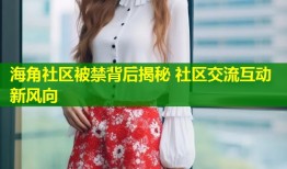 海角社区被禁背后揭秘 社区交流互动新风向