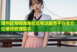 漳州赶海镇海角社区电话服务平台全方位便民管理助手