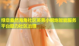 绿意盎然海角社区英勇小钢炮智能服务平台助力社区治理