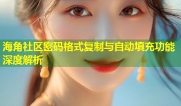 海角社区密码格式复制与自动填充功能深度解析
