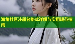 海角社区注册名格式详解与实用规范指南