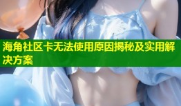 海角社区卡无法使用原因揭秘及实用解决方案