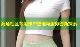 海角社区专用账户管理与服务创新探索