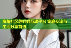 海角社区静妈妈互动平台 家庭交流与生活分享首选
