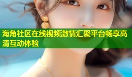 海角社区在线视频激情汇聚平台畅享高清互动体验
