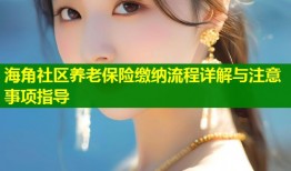 海角社区养老保险缴纳流程详解与注意事项指导
