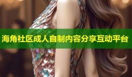 海角社区成人自制内容分享互动平台