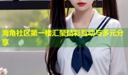 海角社区第一楼汇聚精彩互动与多元分享