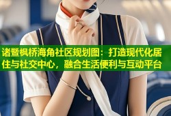 诸暨枫桥海角社区规划图：打造现代化居住与社交中心，融合生活便利与互动平台