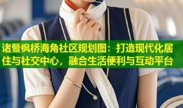 诸暨枫桥海角社区规划图：打造现代化居住与社交中心，融合生活便利与互动平台