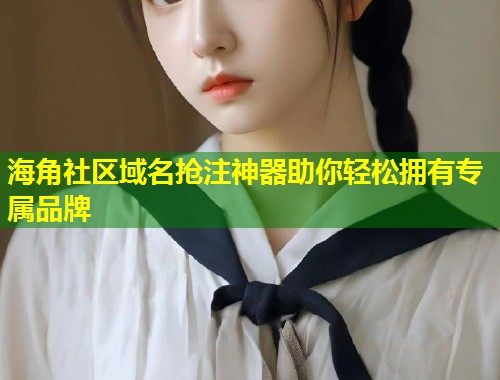 海角社区域名抢注神器助你轻松拥有专属品牌