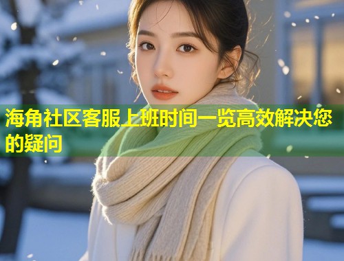 海角社区客服上班时间一览高效解决您的疑问