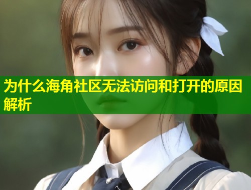 为什么海角社区无法访问和打开的原因解析
