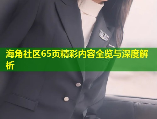 海角社区65页精彩内容全览与深度解析