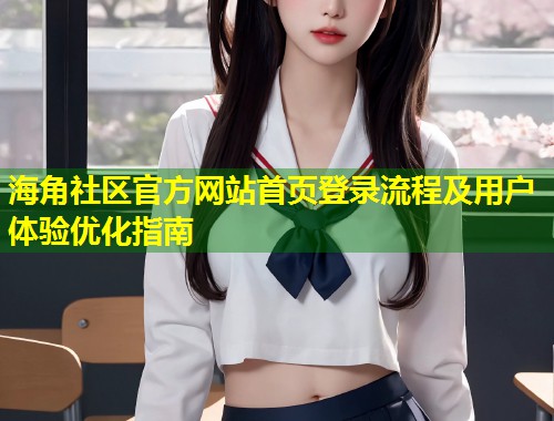 海角社区官方网站首页登录流程及用户体验优化指南