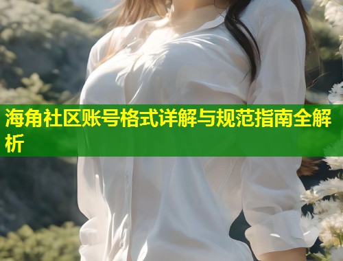 海角社区账号格式详解与规范指南全解析