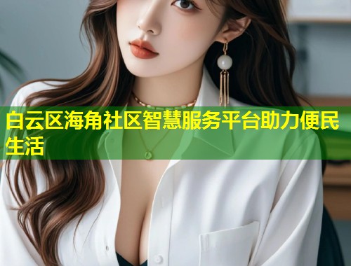 白云区海角社区智慧服务平台助力便民生活