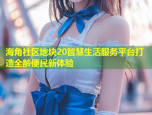 海角社区地块20智慧生活服务平台打造全龄便民新体验
