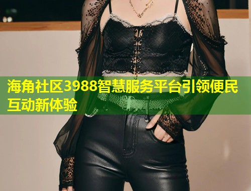 海角社区3988智慧服务平台引领便民互动新体验