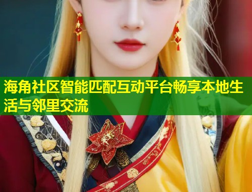 海角社区智能匹配互动平台畅享本地生活与邻里交流