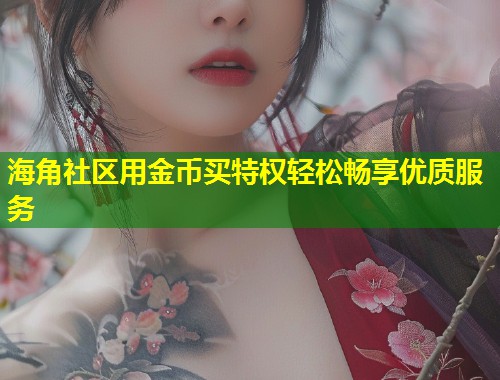 海角社区用金币买特权轻松畅享优质服务