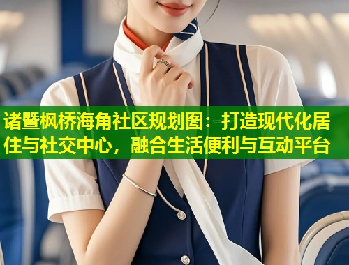 诸暨枫桥海角社区规划图：打造现代化居住与社交中心，融合生活便利与互动平台